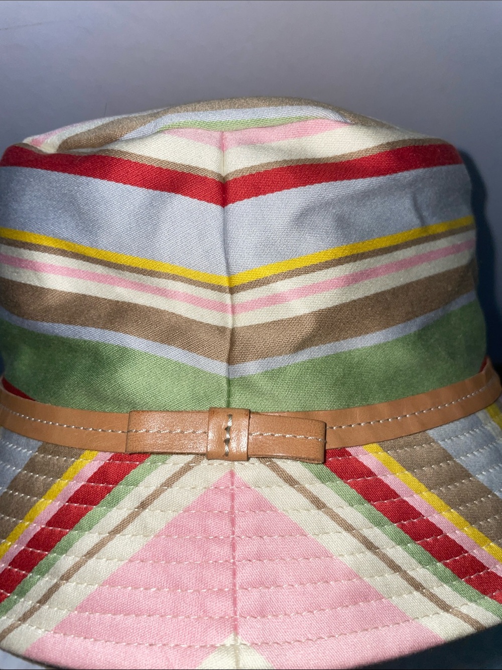 Coach Striped Woman’s Bucket Hat - Picture 5 of 9